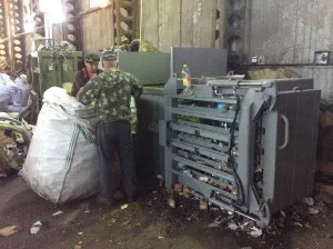 Кипованная ПЭТ-бутылка - заготовка вторсырья